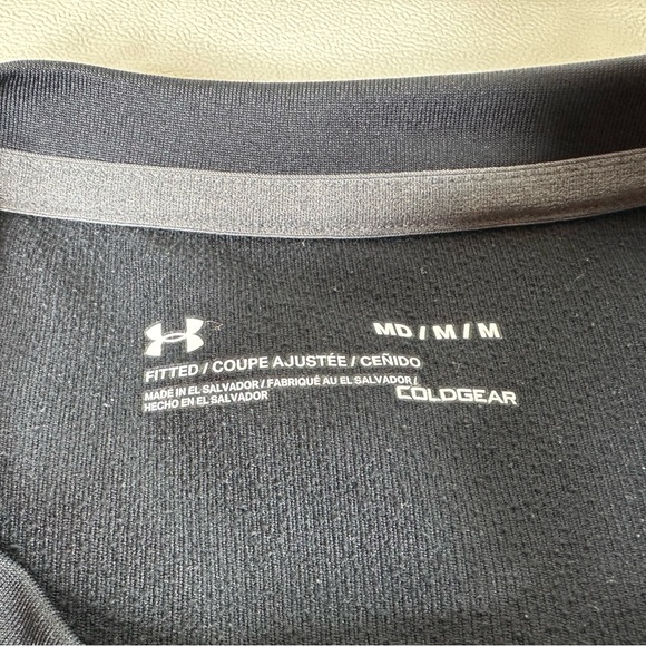 Under Armour Tech Cold Gear Fitted Fleece-Lined Compression Long Sleeve Tee - Picture 5 of 8